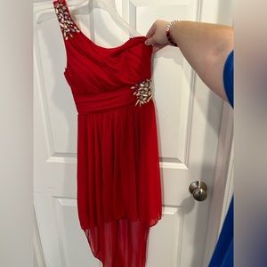 Red City Triangles Dress Size 3